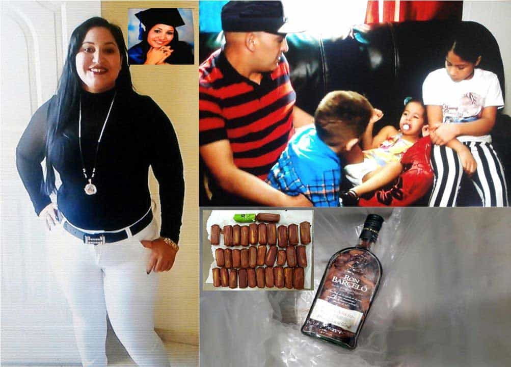 Dominicana atrapada con heroína dice le hizo favor a un cuñado