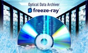 Panasonic revela el sistema archivador de datos mejorado serie "freeze-ray" que utiliza discos ópticos de 300 GB