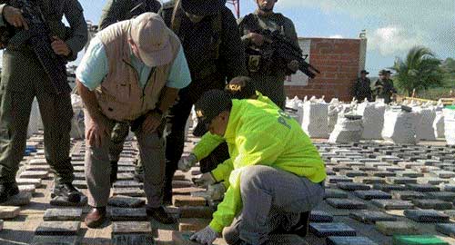 Colombia incauta 8 toneladas de cocaína