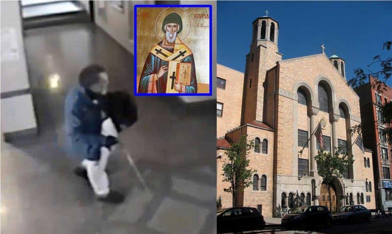 Increíble! dominicano roba pintura iglesia Manhattan