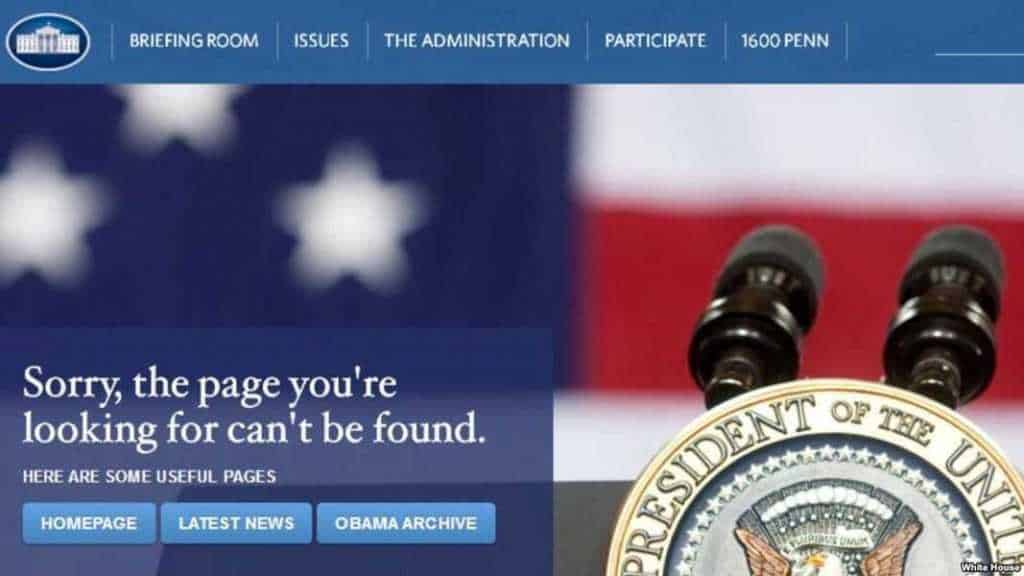 Casa Blanca ya no cuenta con página web en español