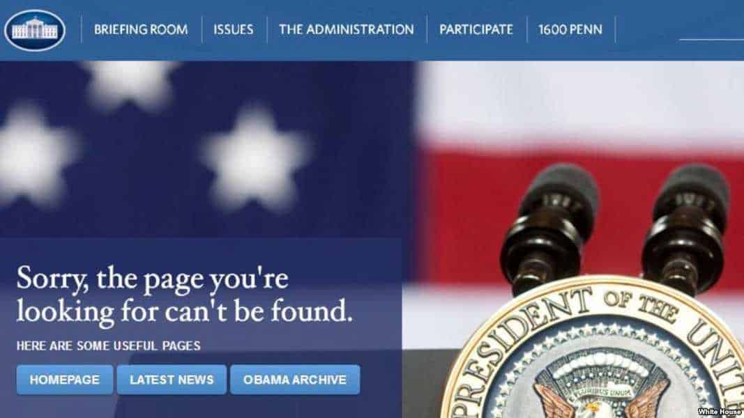 Casa Blanca ya no cuenta con página web en español