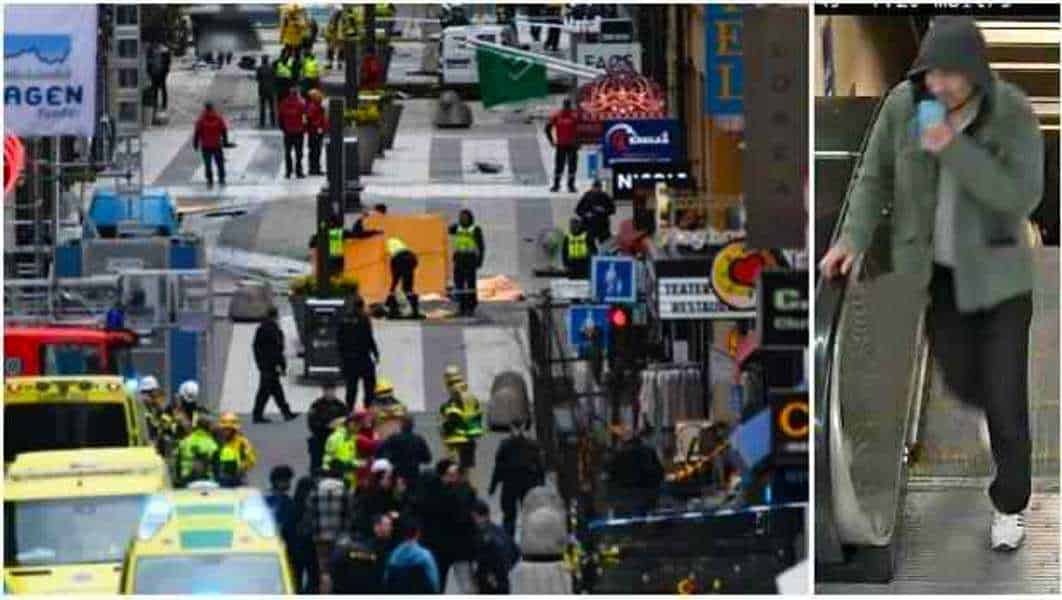 Un camión atropella a varias personas en el centro de Estocolmo