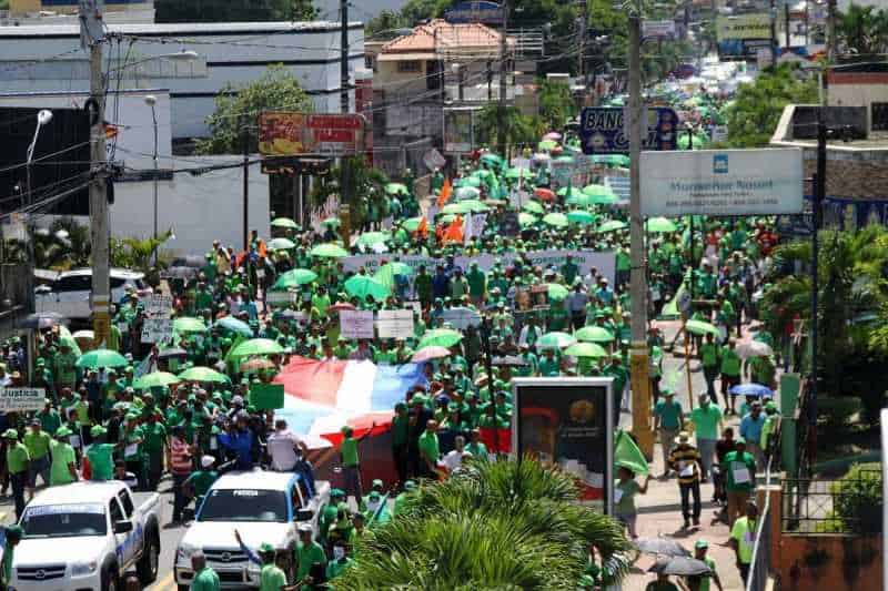 Marchan en Bonao contra la impunidad y la corrupción