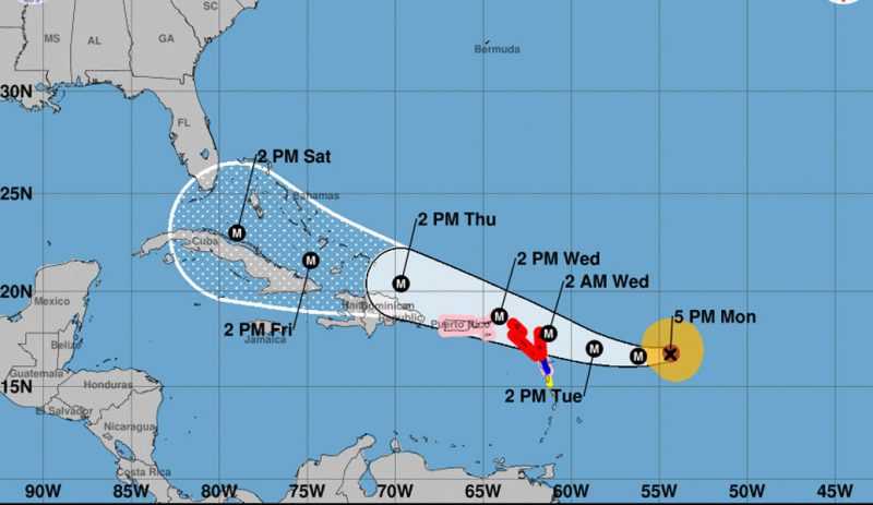 Huracán Irma sube a categoría 5