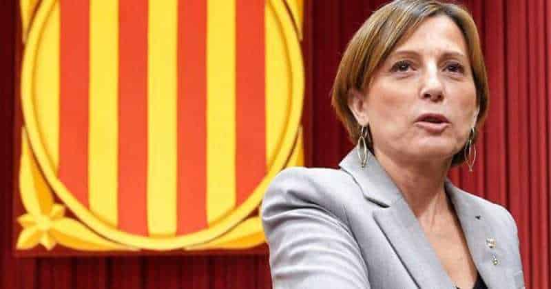 Presidenta del Parlamento catalán acata el artículo 155