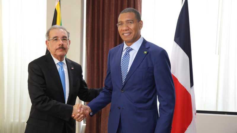 Danilo Medina se reúne con primer ministro de Jamaica