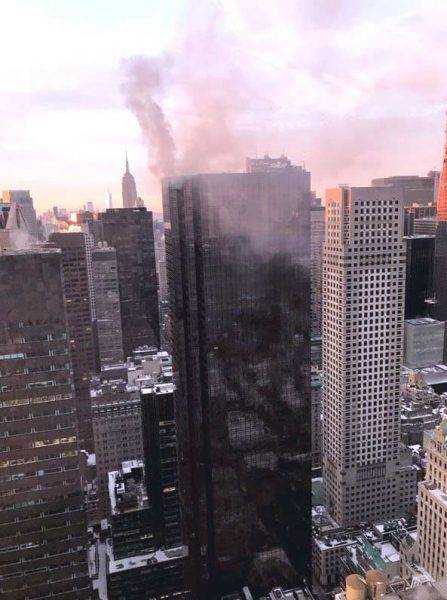 Fuego afecta la torre Trump en Manhattan