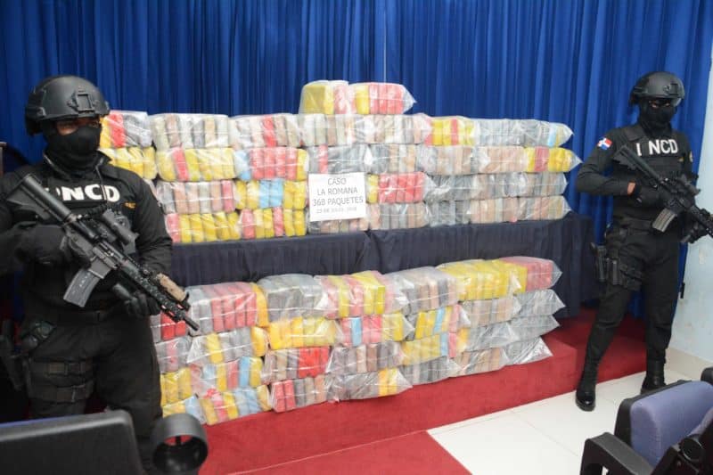 DNCD decomisa 368 paquetes de cocaína en La Romana