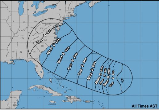 Florence se podría convertir en huracán hoy