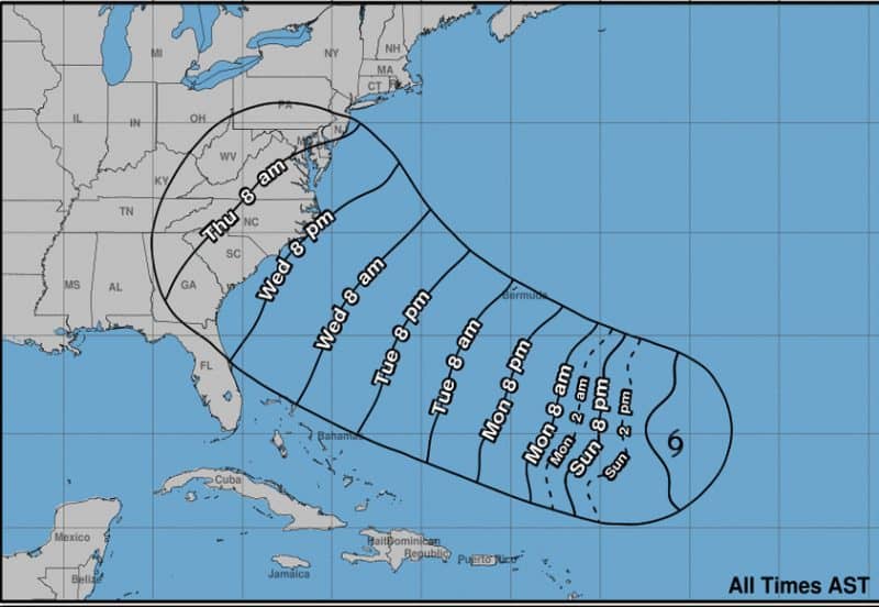 Florence se podría convertir en huracán hoy