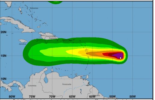 Isaac baja intensidad mientras se aproxima a Las Antillas 