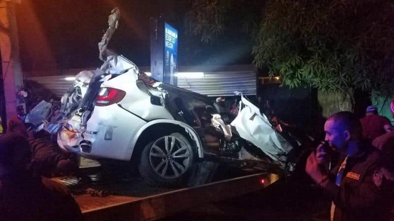 Dos muertos y un herido accidente avenida Estrella Sadhalá