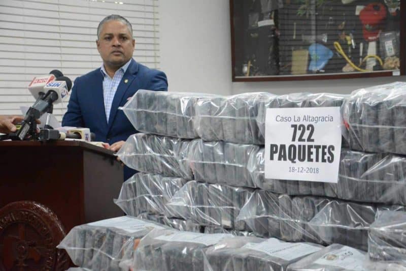 DNCD decomisa 722 paquetes de cocaína