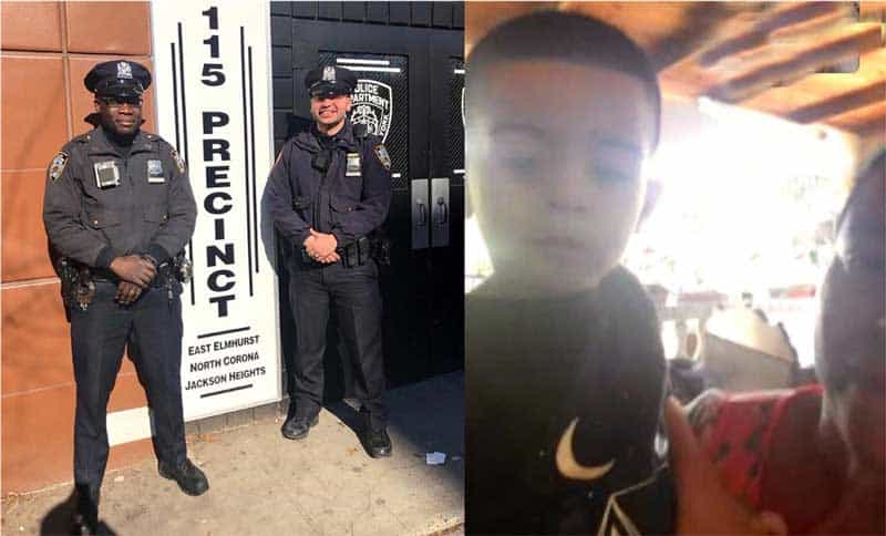 Policías salvan niño dominicano en Queens