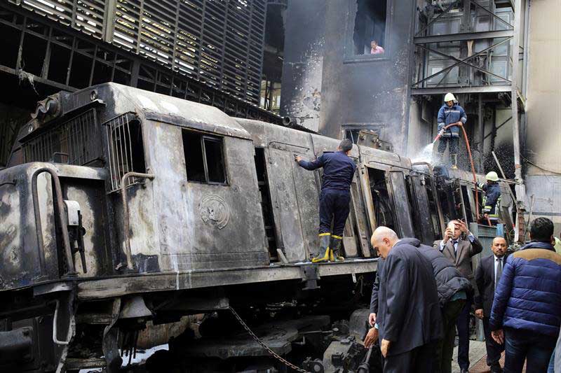 Accidente ferroviario en El Cairo deja 25 muertos