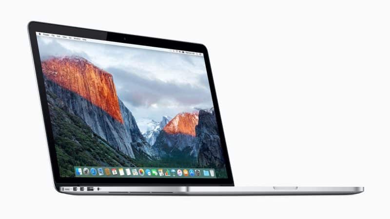 cropped apple macbook pro