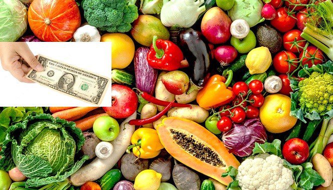 compra de frutas, verduras y legumbres