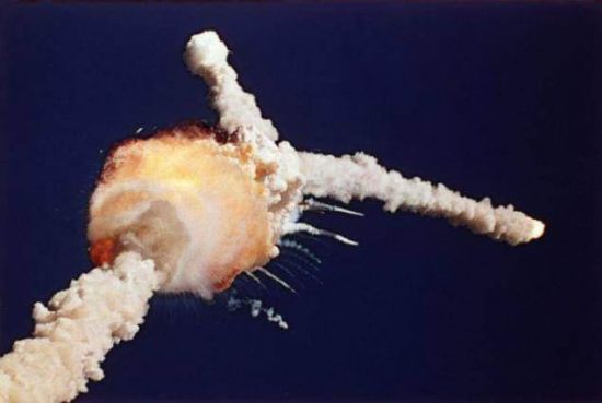 explosion transbordador Challenger