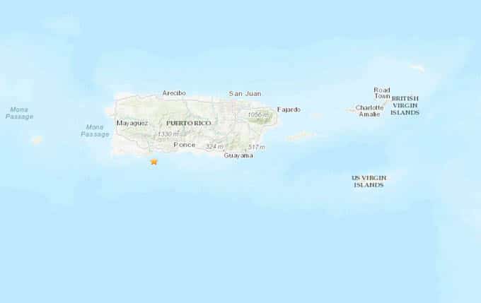 Sismo de magnitud 6,6 sacudió este martes a Puerto Rico