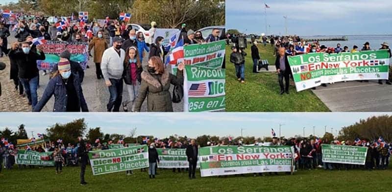 Dominicanos en NY protestan contra hidroeléctrica