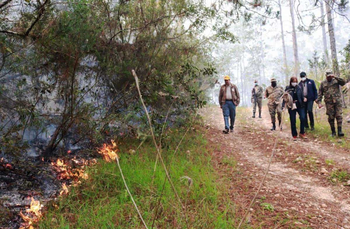 Incendios siguen en la Sierra de Bahoruco