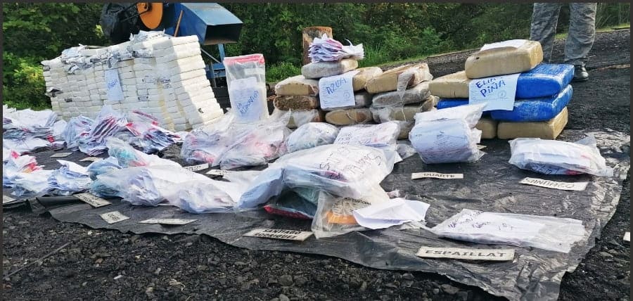 350 kilos de drogas quemados en RD