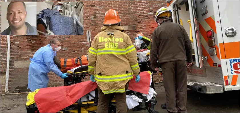 Dominicano pierde sus piernas tras colapso de edificio