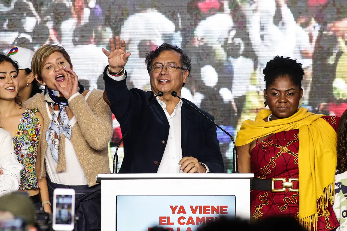 candidato a la Presidencia de Colombia por la coalición Pacto Histórico, Gustavo Petro