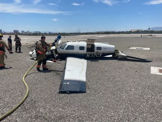 colisión de avionetas en Nevada