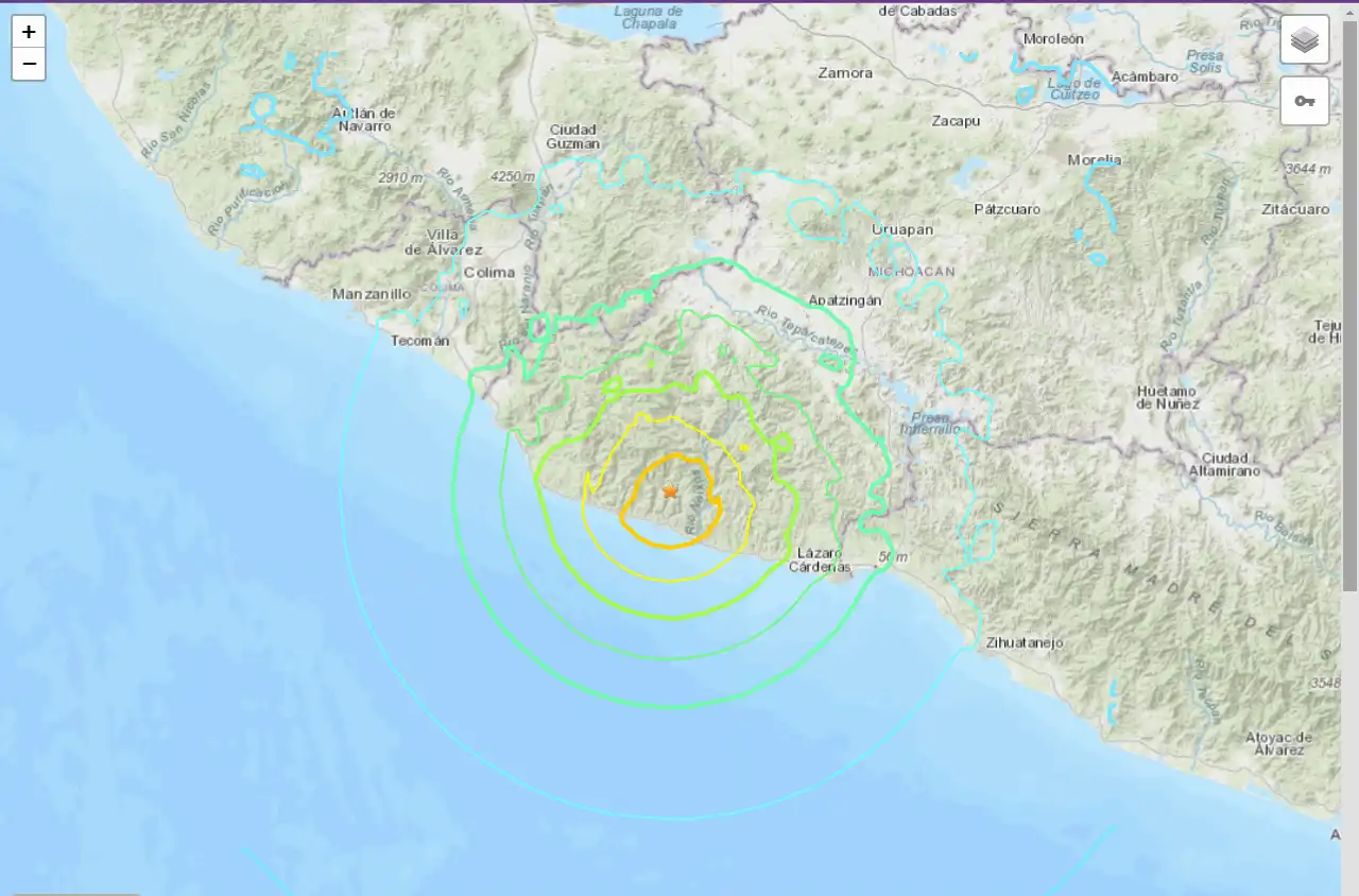 Sismo de magnitud 6,9 sacude centro-oeste de México
