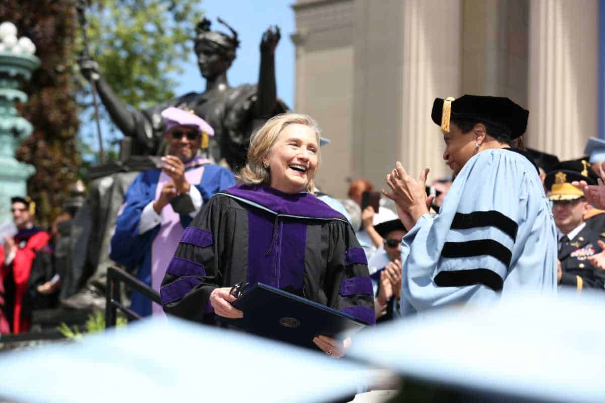 Hillary Clinton universidad de columbia