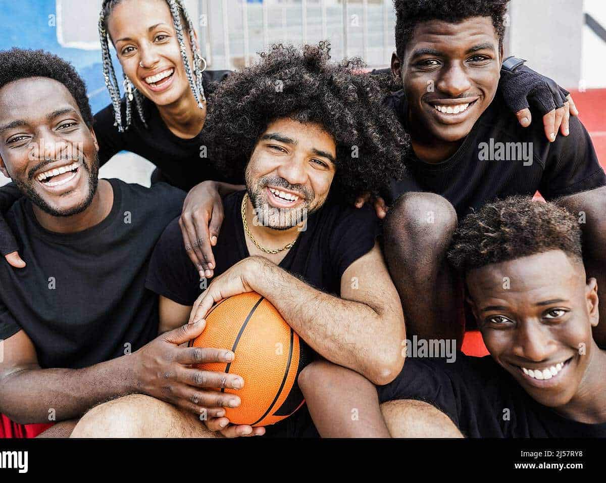 amigos disfrutando del slam