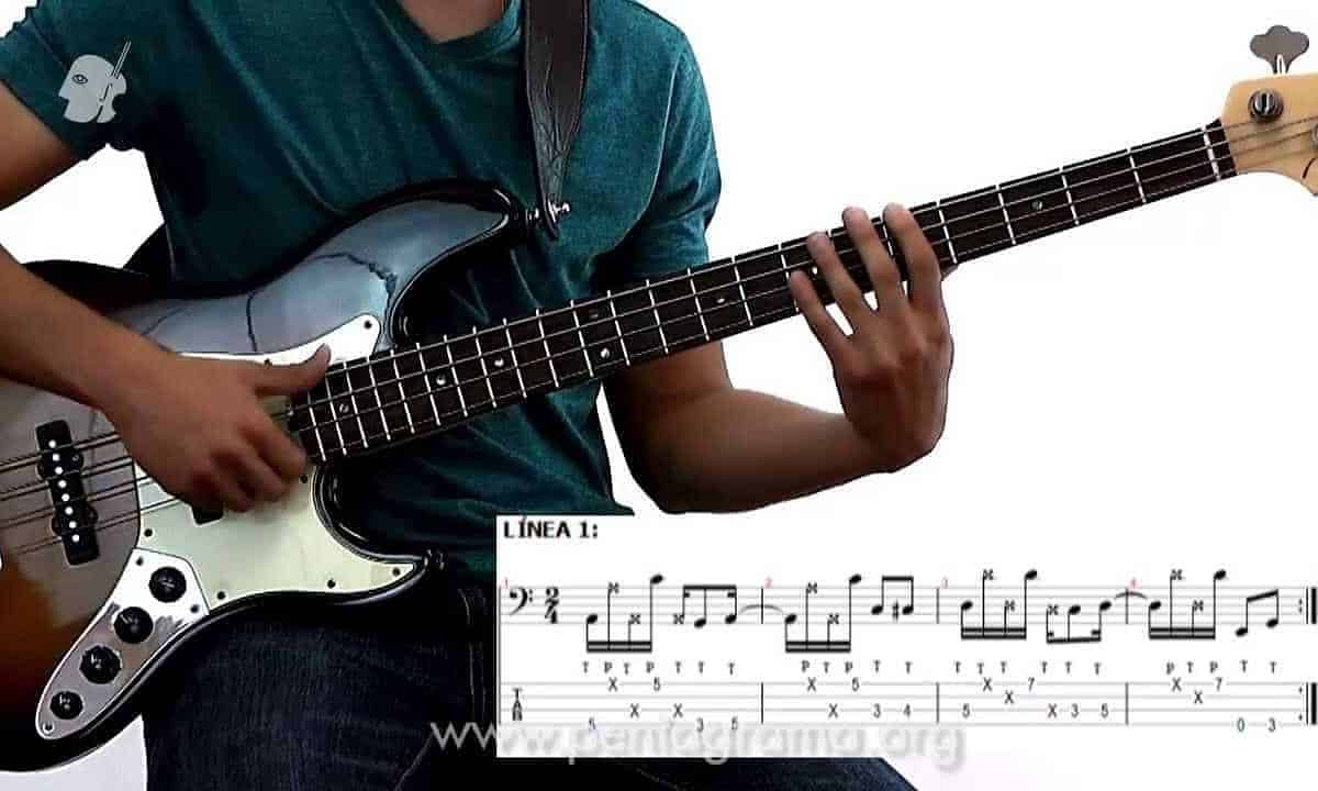 bajo con tecnica de slap