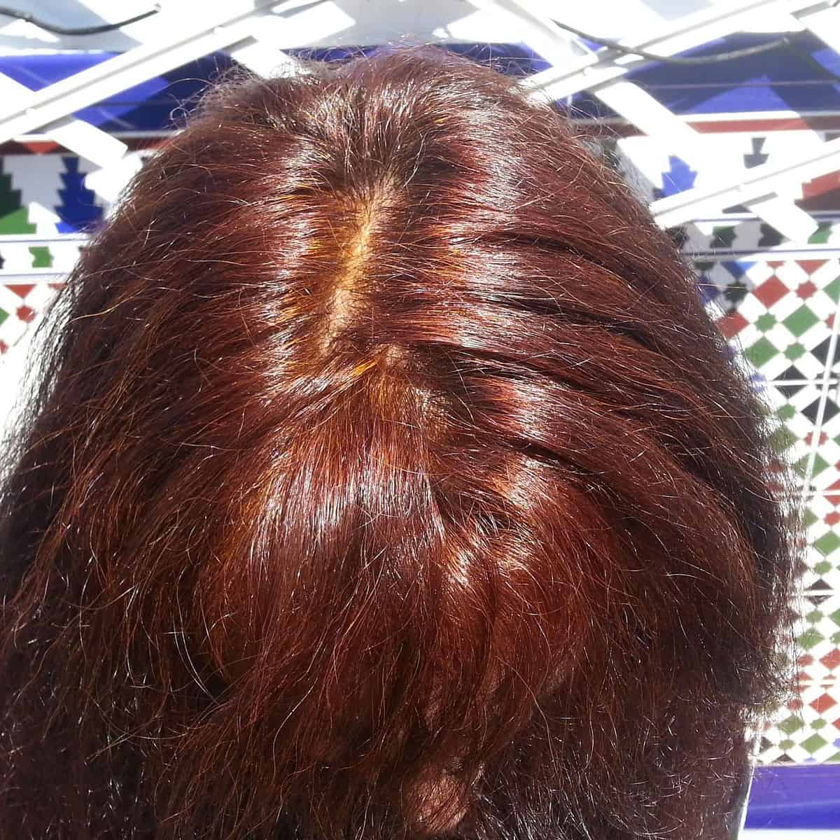 cabello con henna natural