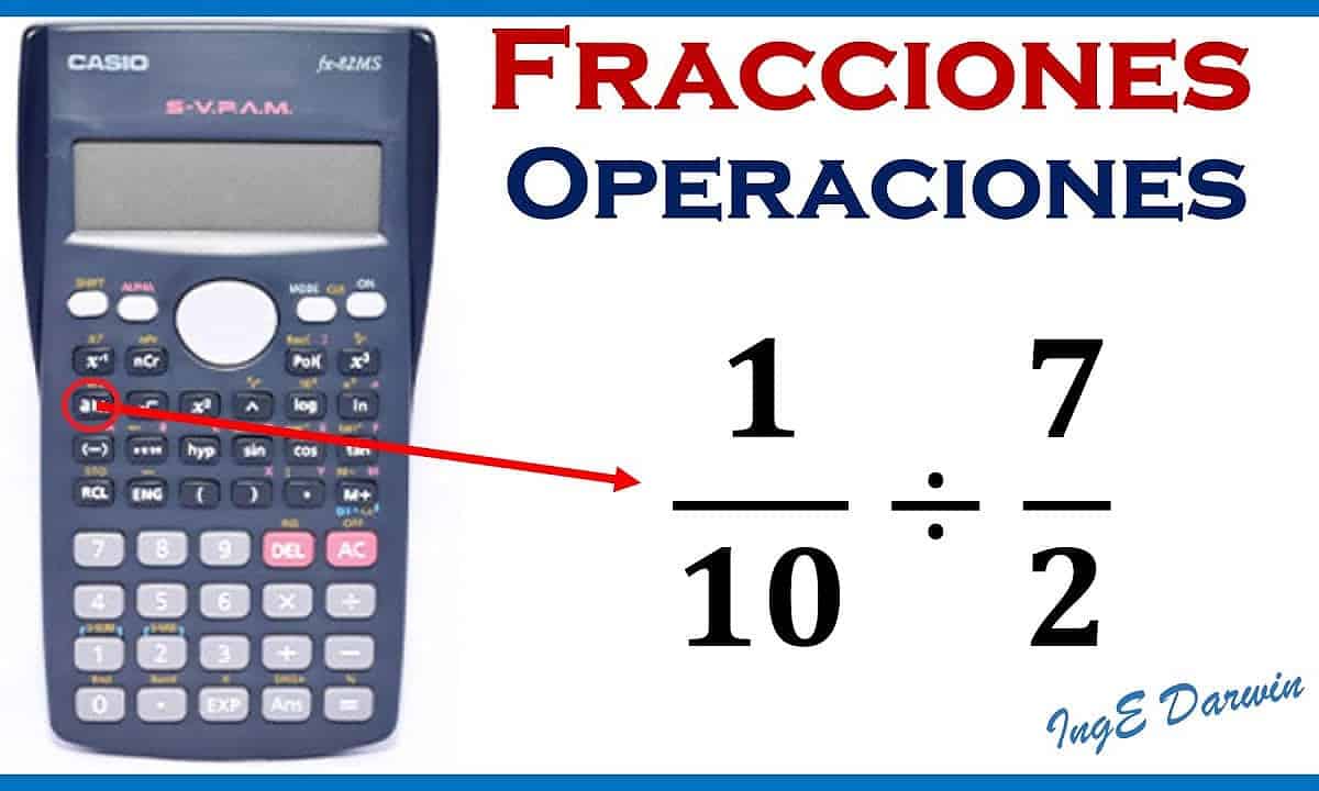 calculadora y fracciones
