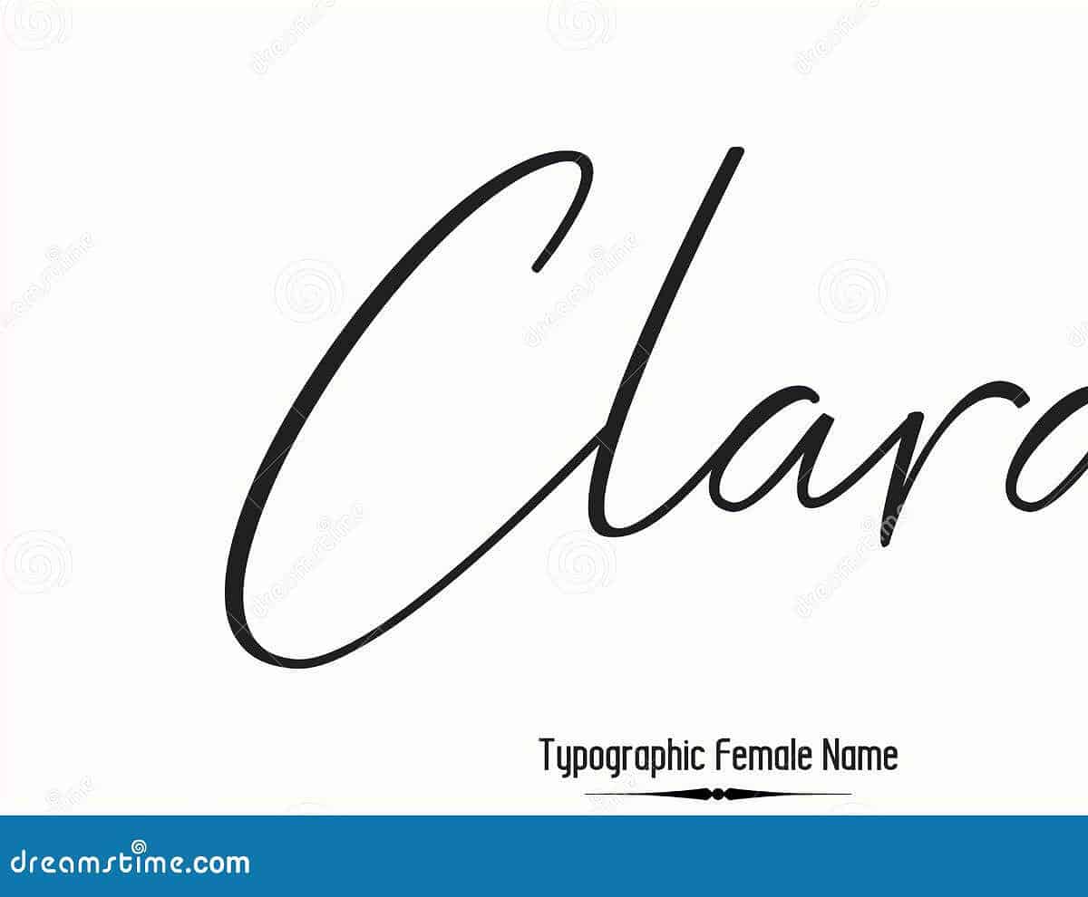 caligrafia elegante y clara