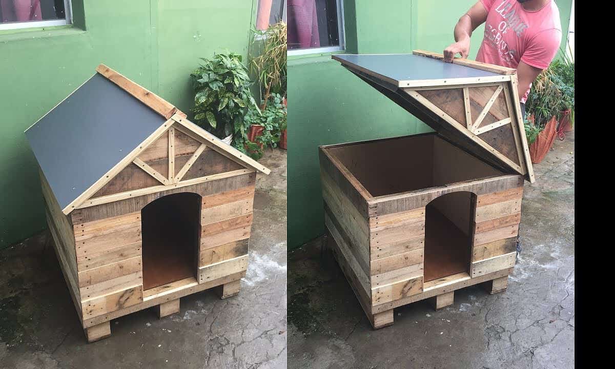 casa de madera para perro