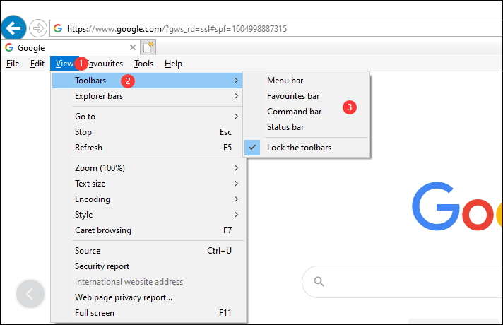 chrome toolbar placement