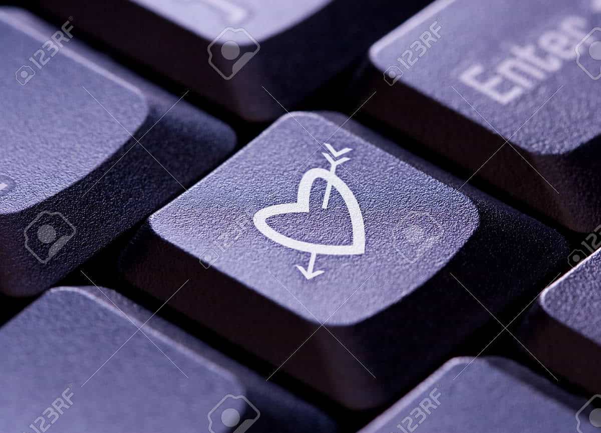 corazon con el teclado