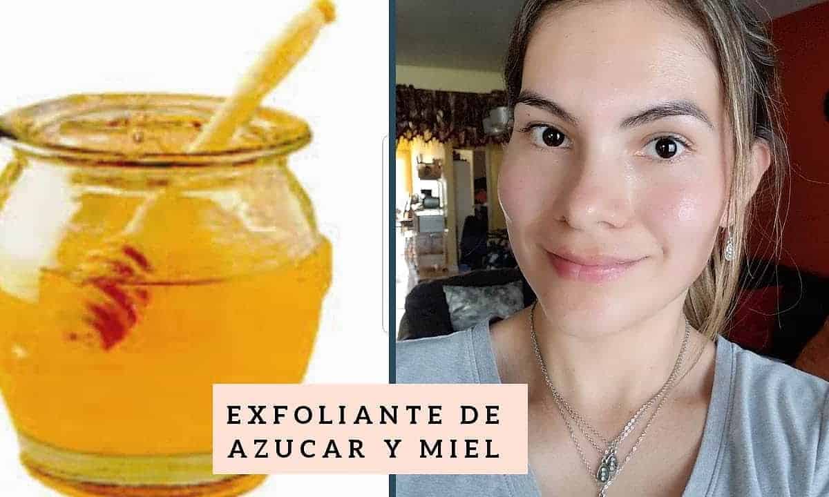 exfoliacion con azucar y miel