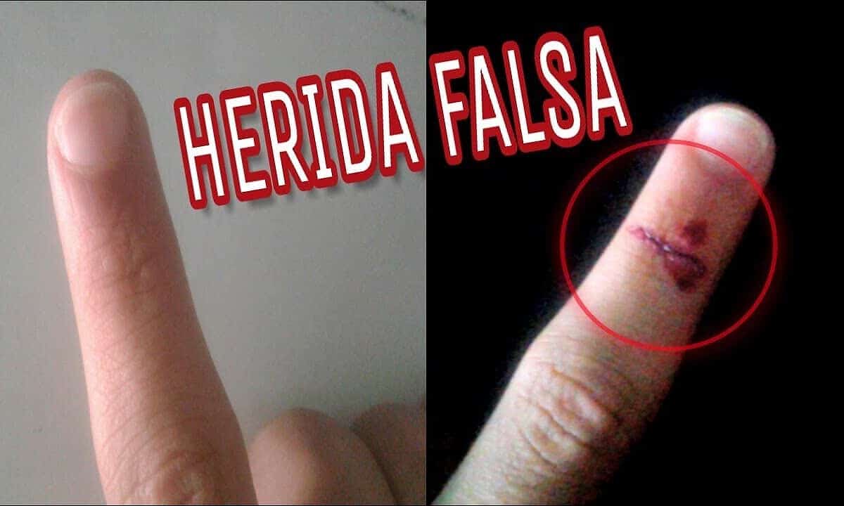 heridas falsas