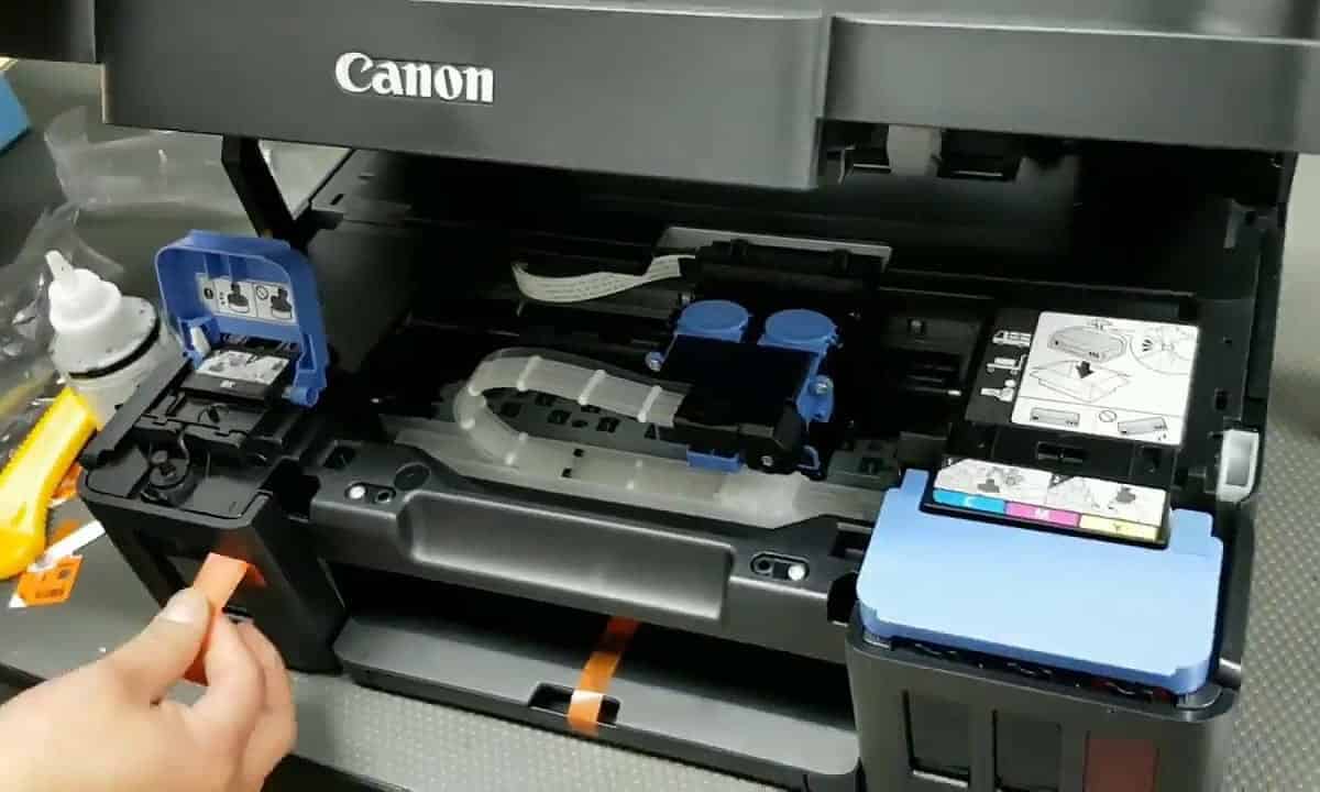impresora canon g3100 en uso