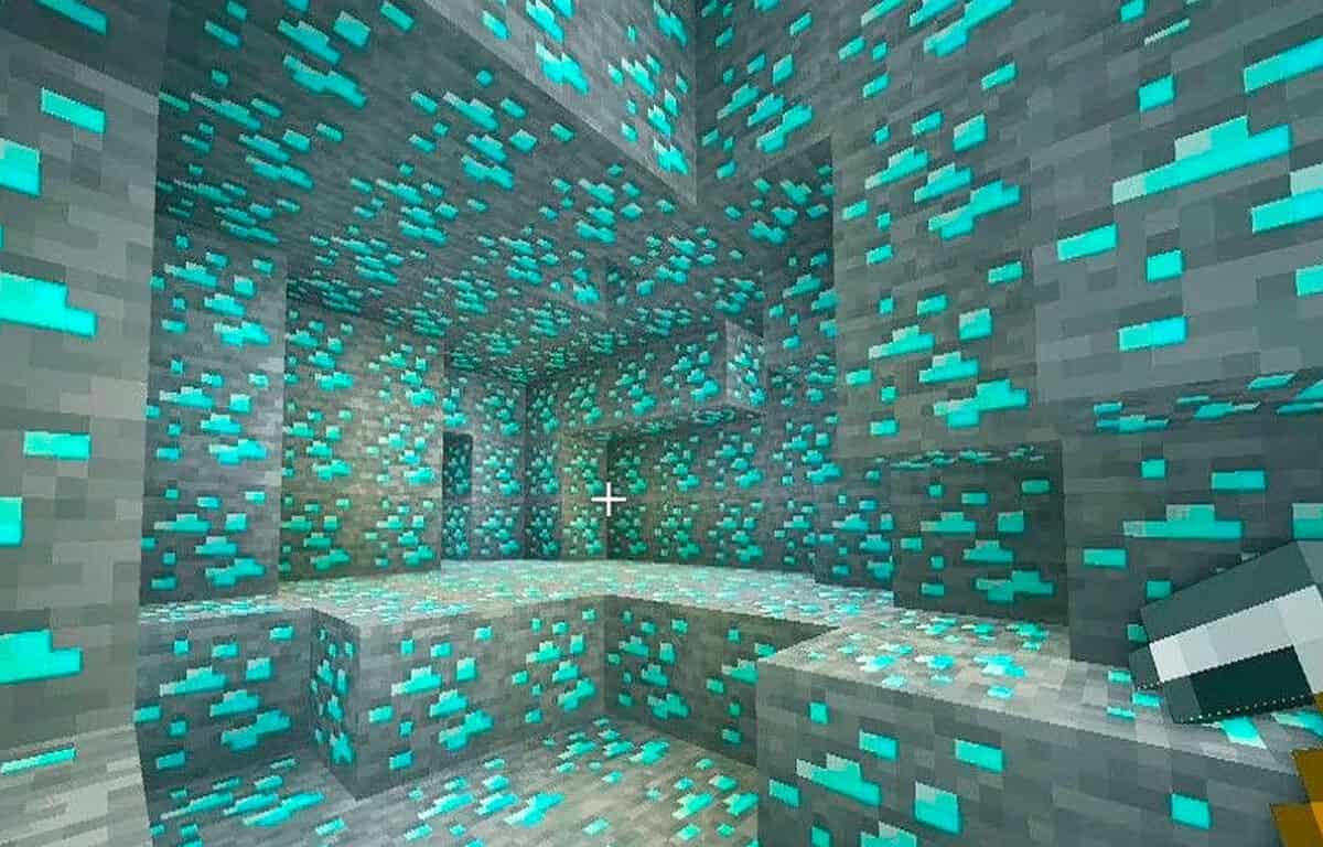 mina de diamantes en minecraft