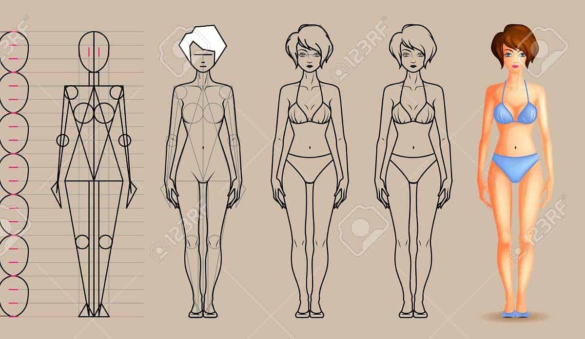 mujeres dibujando cuerpos femeninos