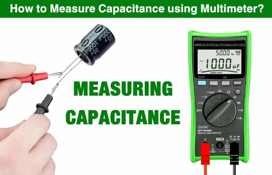 multimetro midiendo capacitores