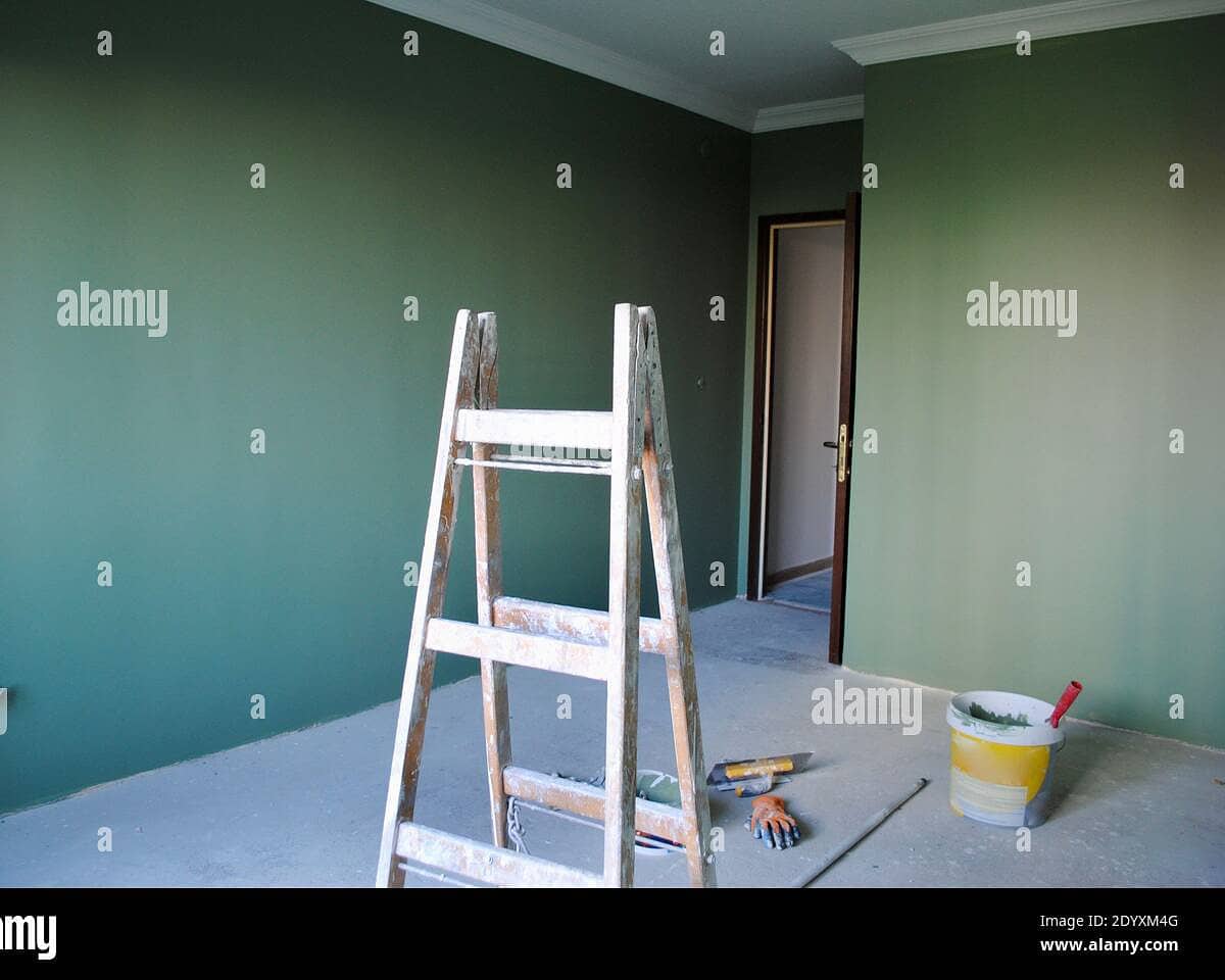 paredes recien pintadas