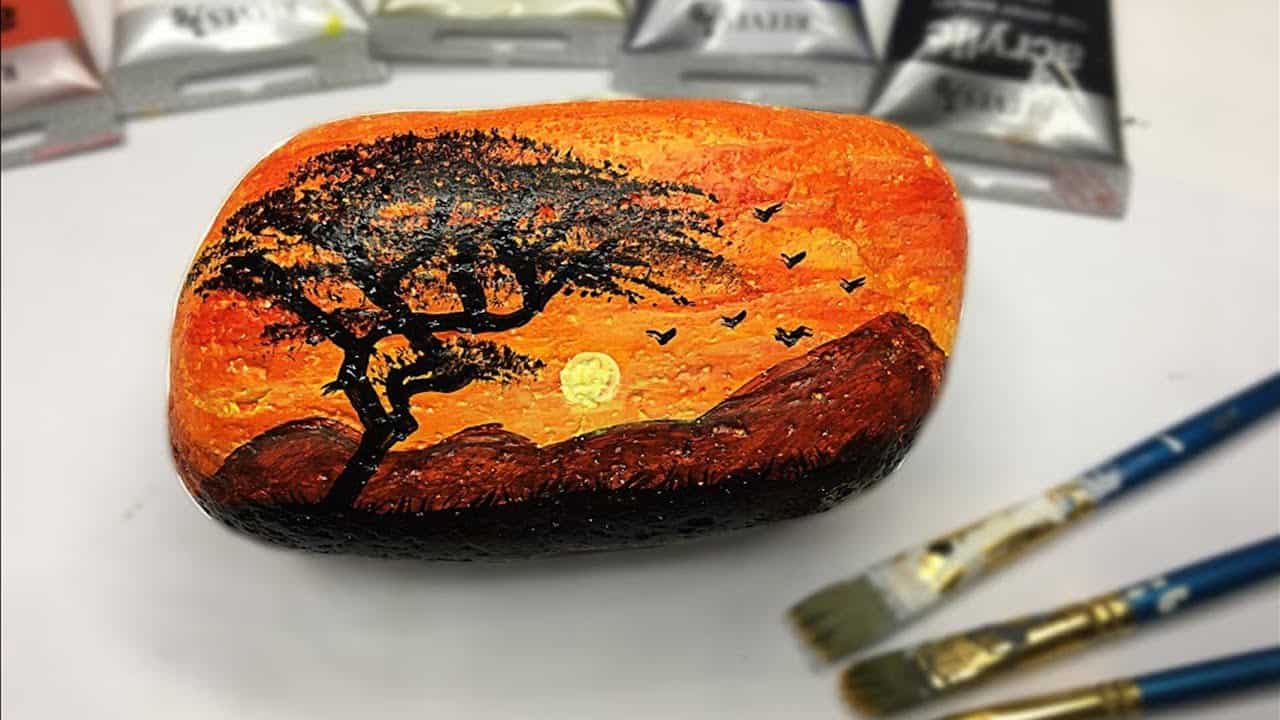 Cómo decorar piedras con pintura