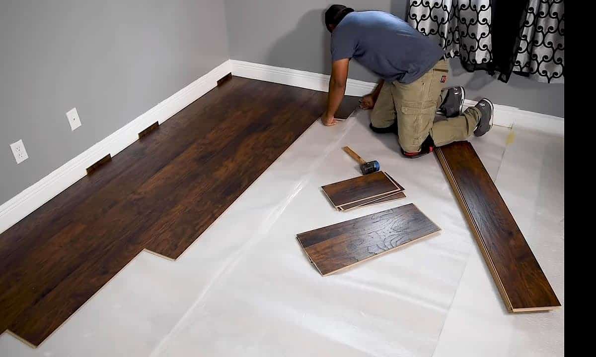 piso laminado instalado correctamente