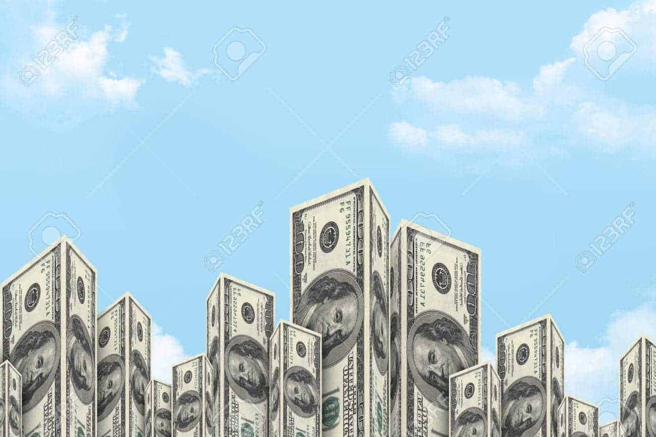 rascacielos y dinero